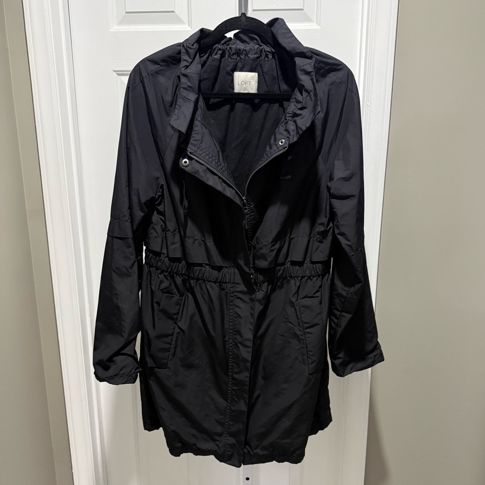 LOFT Black Trench Coat